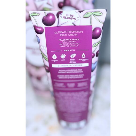 Bath & Body Works Sweetheart Cherry 8 fl oz Ultimate Hydration Body Cream x3 - Picture 4 of 5